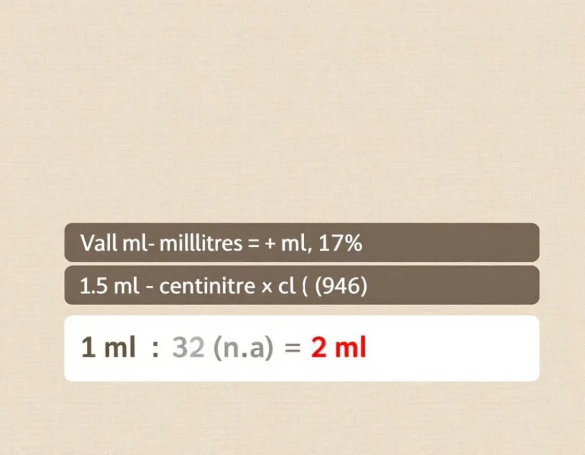 Convertir facilement : De millilitres (ml) à centilitres (cl)